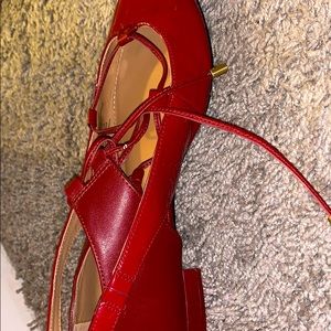 Calvin Klein patent flats